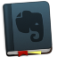 Evernote Blue Bookmark Icon 64x64 png